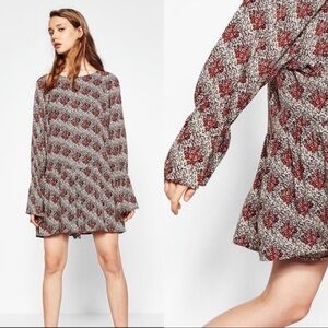 NWT Zara Floral Dolman Batwing Sleeves Romper